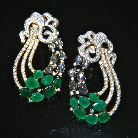Emerald Diamond Earrings